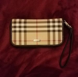 Womens vintage check wallet